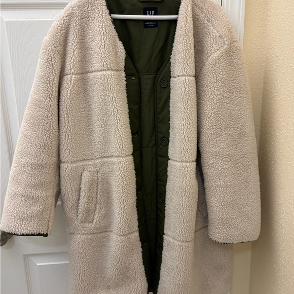 GAP Women's Cream Teddy Jacket - Picture 1 of 8